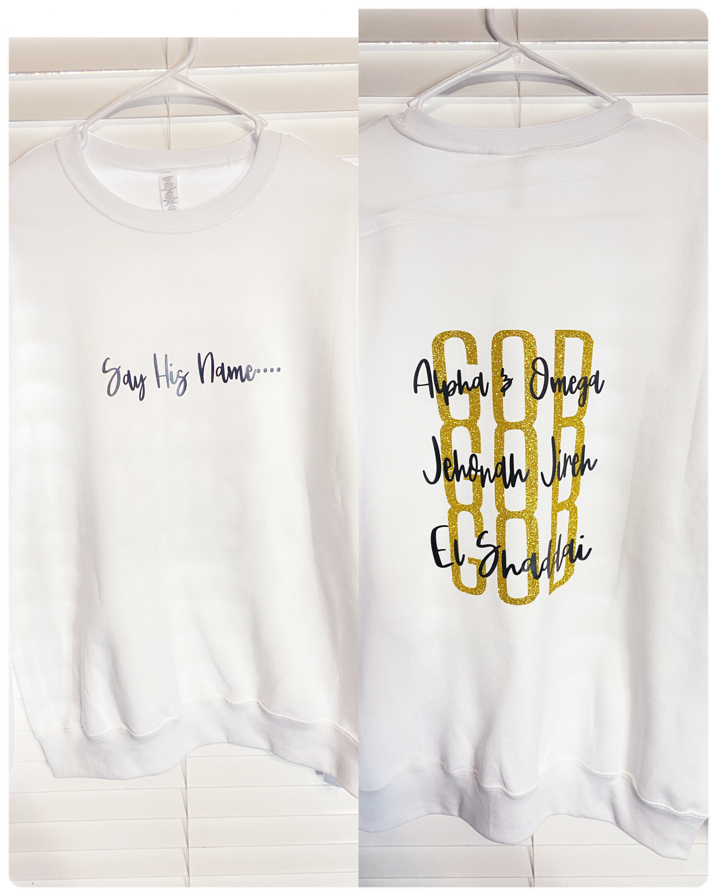 Say His Name..... Crewneck Sweatshirt (Unisex)