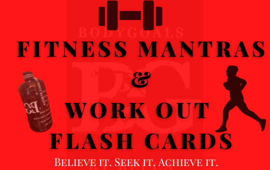 FITNESS MANTRAS & WORKOUT FLASH CARDS