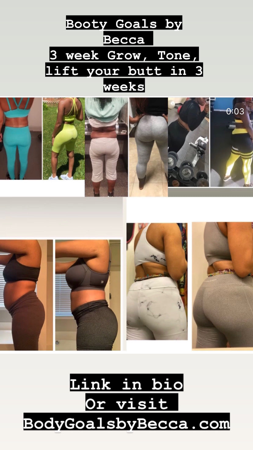 BOOTY GOALS BY BECCA "GROW YOUR GLUTES IN 3 WEEKS" PROGRAM (Digital Download)
